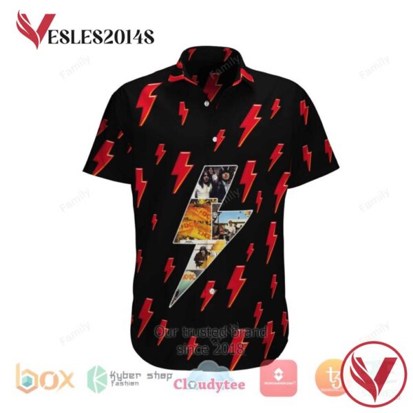 AC DC Albums Hawaiian Shirt, Best Gift For Music Lovers Vesles2014S