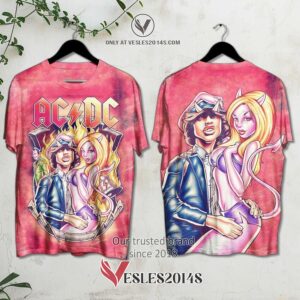 AC-DC Angus Devil Girl Album 3D Shirt, Unique Gifts For Music Lovers - Vesles2014S