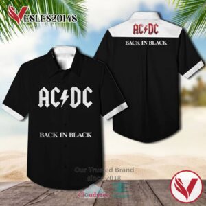 AC DC Back in black Albums Hawaiian Shirt, Best Gift For Music Lovers Vesles2014S