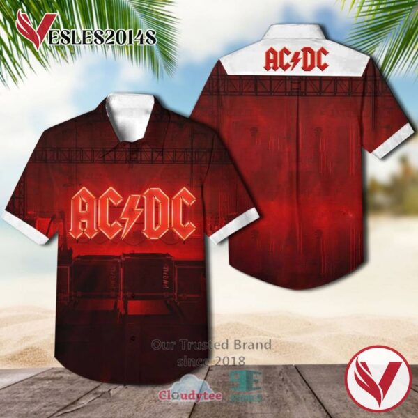 AC DC Band Albums Hawaiian Shirt, Best Gift For Music Lovers Vesles2014S
