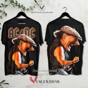 AC-DC Brian Johnson Album 3D Shirt, Unique Gifts For Music Lovers - Vesles2014S