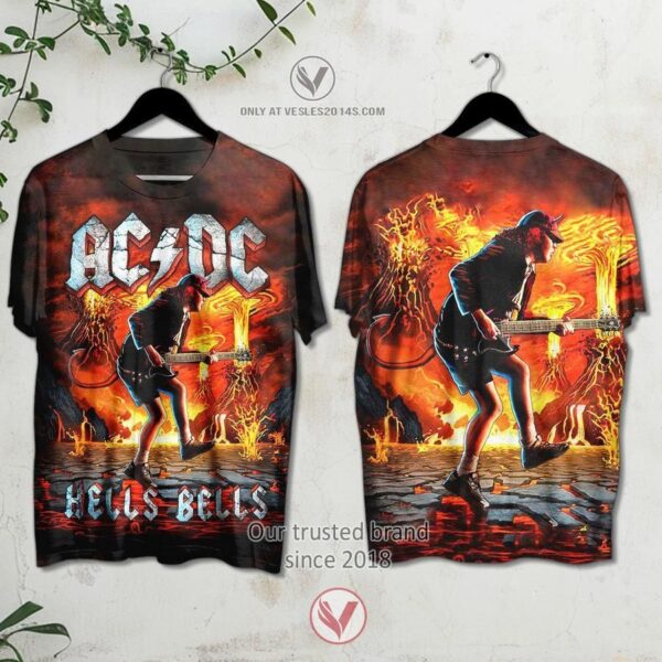 AC DC Hells Bells Album 3D Shirt – LIMITED EDITION