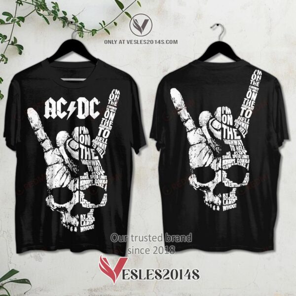 AC-DC I'm on the Highway to Hell Album 3D Shirt, Unique Gifts For Music Lovers - Vesles2014S