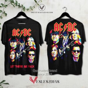 AC-DC Let There Be Rock Album 3D Shirt, Unique Gifts For Music Lovers - Vesles2014S