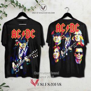 AC-DC Members Album 3D Shirt, Unique Gifts For Music Lovers - Vesles2014S