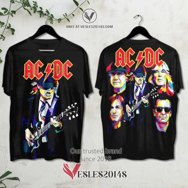 AC-DC Members Album 3D Shirt, Unique Gifts For Music Lovers - Vesles2014S