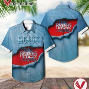AC DC The Razor's Edge Album Hawaiian Shirt, Best Gift For Music Lovers Vesles2014S