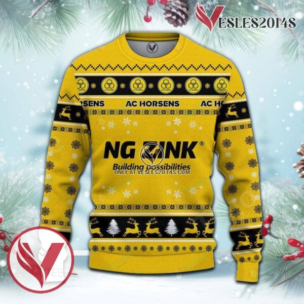 AC Horsens Sport Ugly Christmas Sweater, Unique Gifts For Fans - Vesles2014aS 2