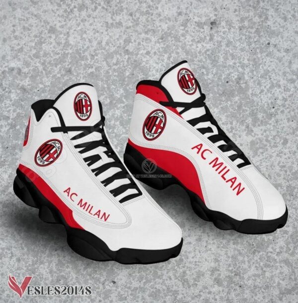 AC Milan Logo Air Jordan 13 Shoes, Best Sneaker Gifts For Fans - Vesles2014s 1