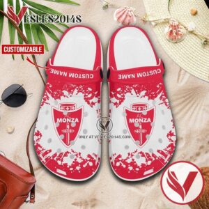AC Monza Logo Custom Crocs Clogs, Unique Footwear For Fans 1