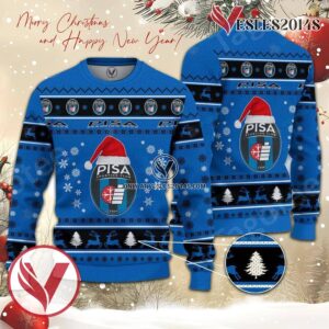 AC Pisa 1909 Sport Ugly Christmas Sweater, Unique Gifts For Fans - Vesles2014aS 1