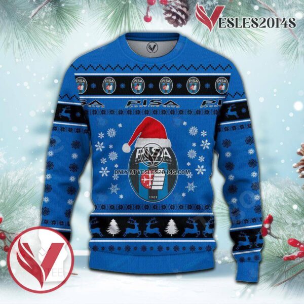 AC Pisa 1909 Sport Ugly Christmas Sweater, Unique Gifts For Fans - Vesles2014aS 2