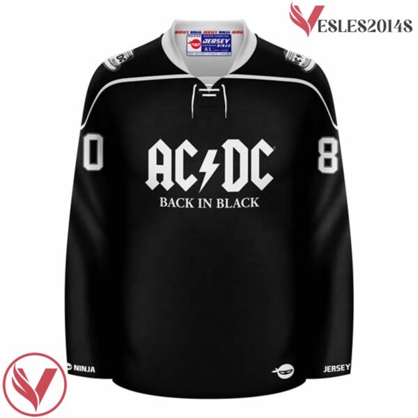 ACDC Back in Black Hockey Jersey - Vesles2014S 2