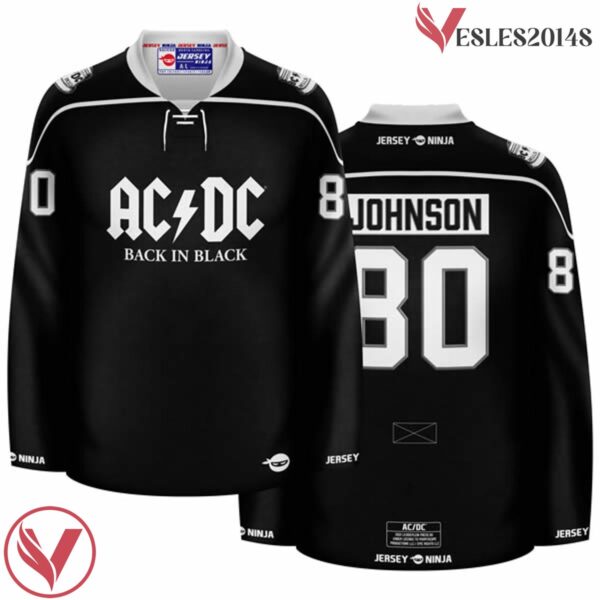 ACDC Back in Black Hockey Jersey - Vesles2014S
