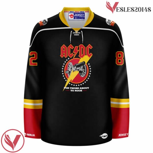 ACDC For Those About to Rock Hockey Jersey - Vesles2014S 2