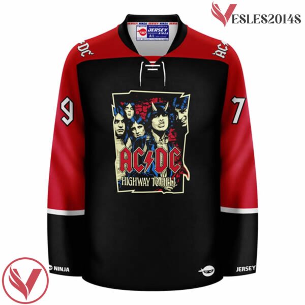 ACDC Highway to Hell Hockey Jersey - Vesles2014S 2