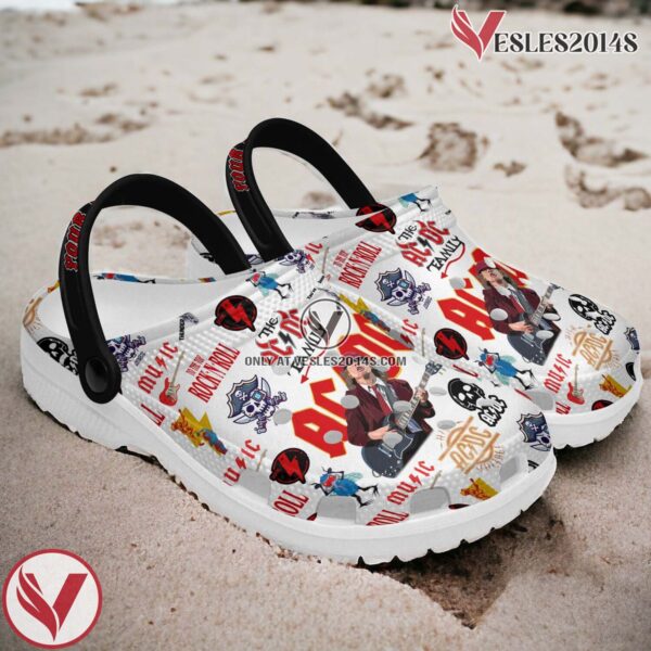 ACDC Music Crocs Crocband Clogs Shoes, Unique Gifts For Fans Style 1 - Vesles2014S 2