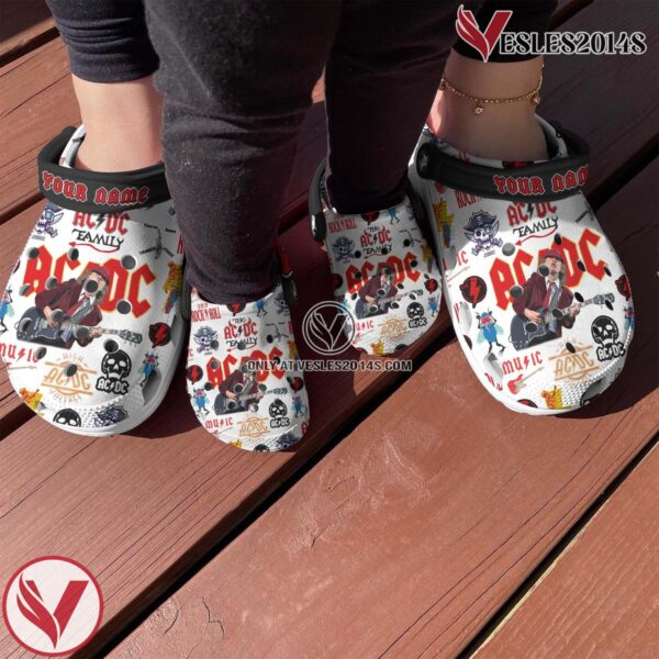 ACDC Music Crocs Crocband Clogs Shoes, Unique Gifts For Fans Style 1 - Vesles2014S 3