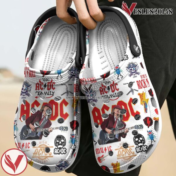 ACDC Music Crocs Crocband Clogs Shoes, Unique Gifts For Fans Style 1 - Vesles2014S 4