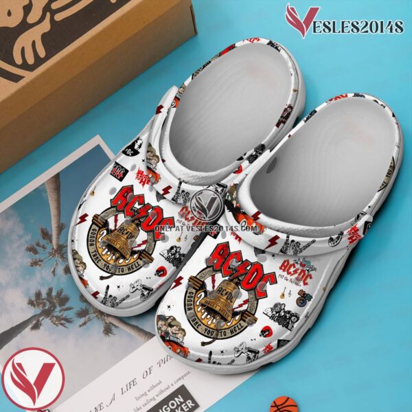 ACDC Music Crocs Crocband Clogs Shoes, Unique Gifts For Fans Style 2 - Vesles2014S 3