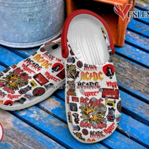 ACDC Music Crocs Crocband Clogs Shoes, Unique Gifts For Fans Style 3 - Vesles2014S 2