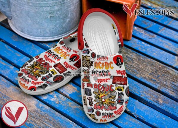 ACDC Music Crocs Crocband Clogs Shoes, Unique Gifts For Fans Style 3 - Vesles2014S 2