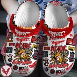 ACDC Music Crocs Crocband Clogs Shoes, Unique Gifts For Fans Style 3 - Vesles2014S