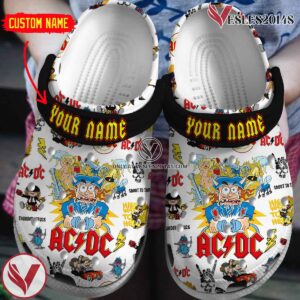 ACDC Music Crocs Crocband Clogs Shoes, Unique Gifts For Fans Style 6 - Vesles2014S
