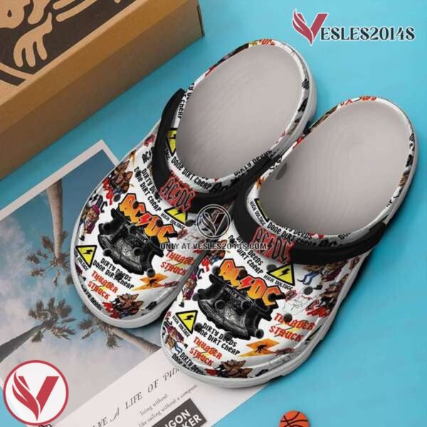 ACDC Music Crocs Crocband Clogs Shoes, Unique Gifts For Fans Style 8 - Vesles2014S 2