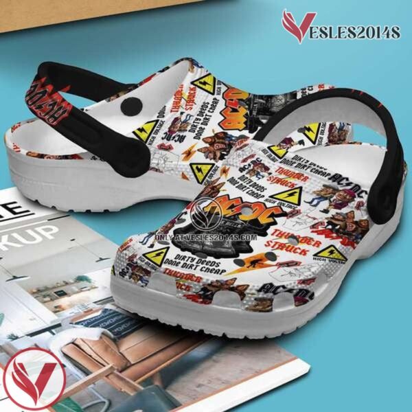 ACDC Music Crocs Crocband Clogs Shoes, Unique Gifts For Fans Style 8 - Vesles2014S 3