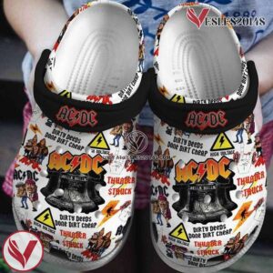 ACDC Music Crocs Crocband Clogs Shoes, Unique Gifts For Fans Style 8 - Vesles2014S