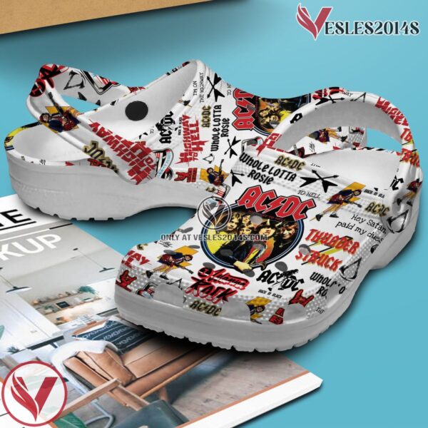 ACDC Rock Band Music Crocs Crocband Clogs Shoes, Unique Gifts For Fans Style 1 - Vesles2014S 3