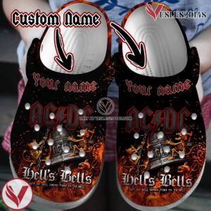 ACDC Rock Band Music Crocs Crocband Clogs Shoes, Unique Gifts For Fans Style 2 - Vesles2014S
