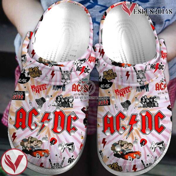 ACDC Rock Band Music Crocs Crocband Clogs Shoes, Unique Gifts For Fans Style 3 - Vesles2014S