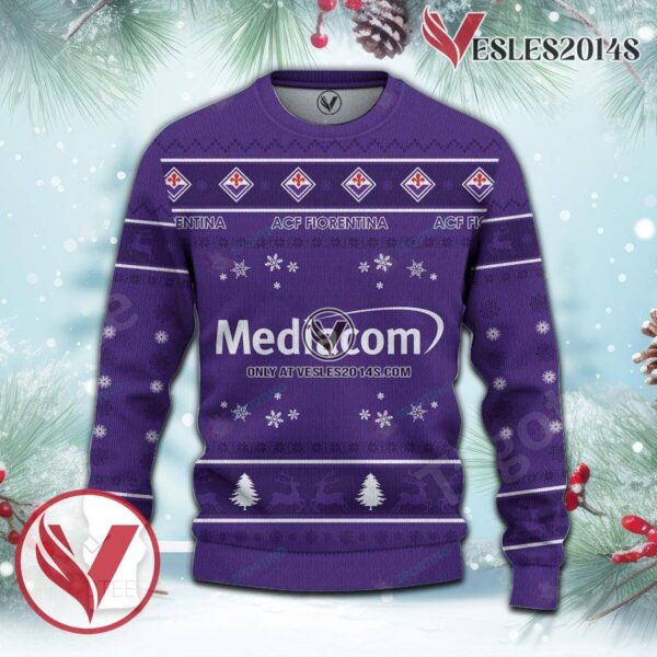 ACF Fiorentina Sport Ugly Christmas Sweater, Unique Gifts For Fans - Vesles2014aS 2