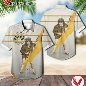 AD DC High voltage Album Hawaiian Shirt, Best Gift For Music Lovers Vesles2014S