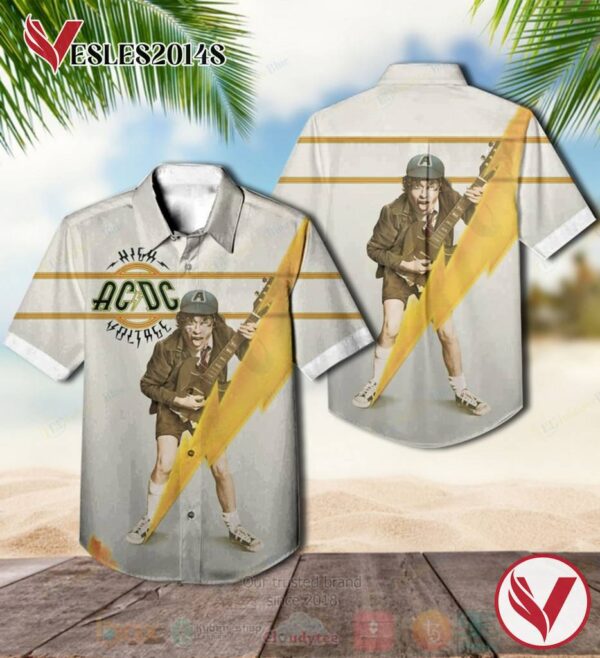 AD DC High voltage Album Hawaiian Shirt, Best Gift For Music Lovers Vesles2014S