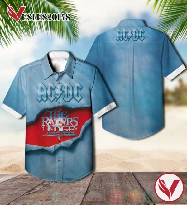 AD DC The Razor's Edge Album Hawaiian Shirt, Best Gift For Music Lovers Vesles2014S