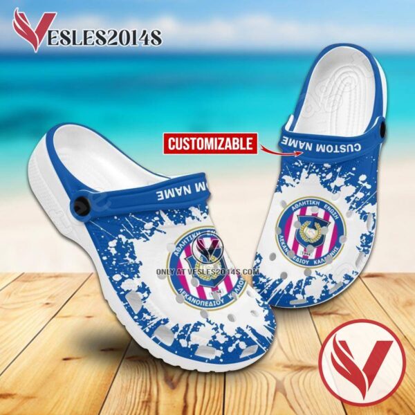 AEL Kalloni Custom Name Crocs Clogs, Unique Footwear For Fans