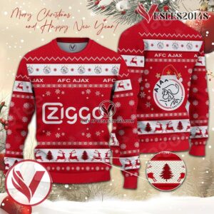 AFC Ajax Sport Ugly Christmas Sweater, Unique Gifts For Fans - Vesles2014aS 1