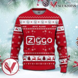 AFC Ajax Sport Ugly Christmas Sweater, Unique Gifts For Fans - Vesles2014aS 2