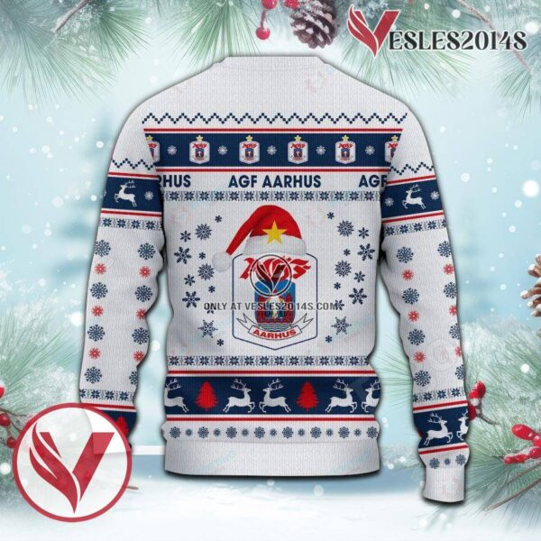 AGF Fodbold Sport Ugly Christmas Sweater, Unique Gifts For Fans - Vesles2014aS 3