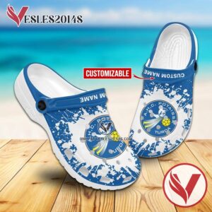 AHC Potaissa Turda Handball Logo Custom Crocs, Unique Footwear For Fans