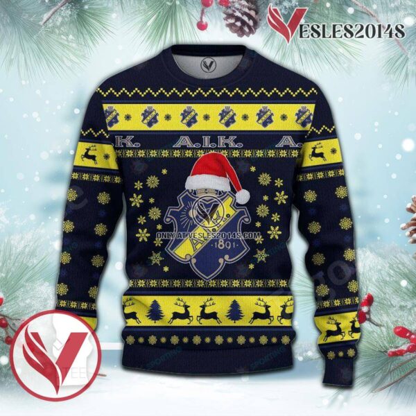 AIK IF Sport Ugly Christmas Sweater, Unique Gifts For Fans - Vesles2014aS 2