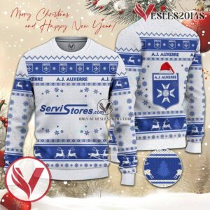 AJ Auxerre Sport Ugly Christmas Sweater, Unique Gifts For Fans - Vesles2014aS 1