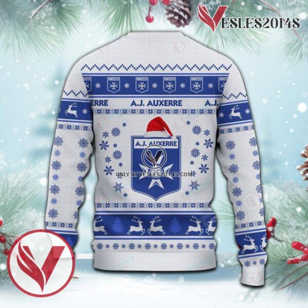 AJ Auxerre Sport Ugly Christmas Sweater, Unique Gifts For Fans - Vesles2014aS 3