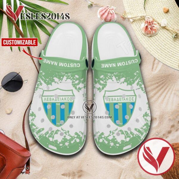 APO Levadiakos Custom Name Crocs Clogs, Unique Footwear For Fans 1