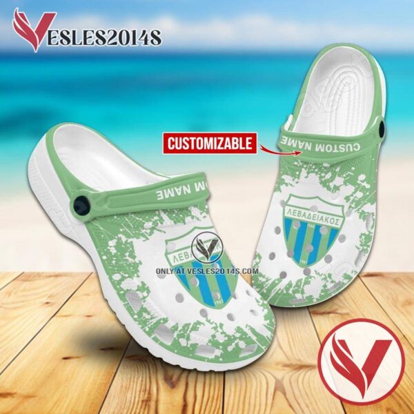 APO Levadiakos Custom Name Crocs Clogs, Unique Footwear For Fans