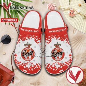AS Monaco Basket Crocs Clogs, Unique Footwear For Fans 1