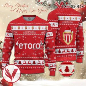 AS Monaco Sport Ugly Christmas Sweater, Unique Gifts For Fans - Vesles2014aS 1
